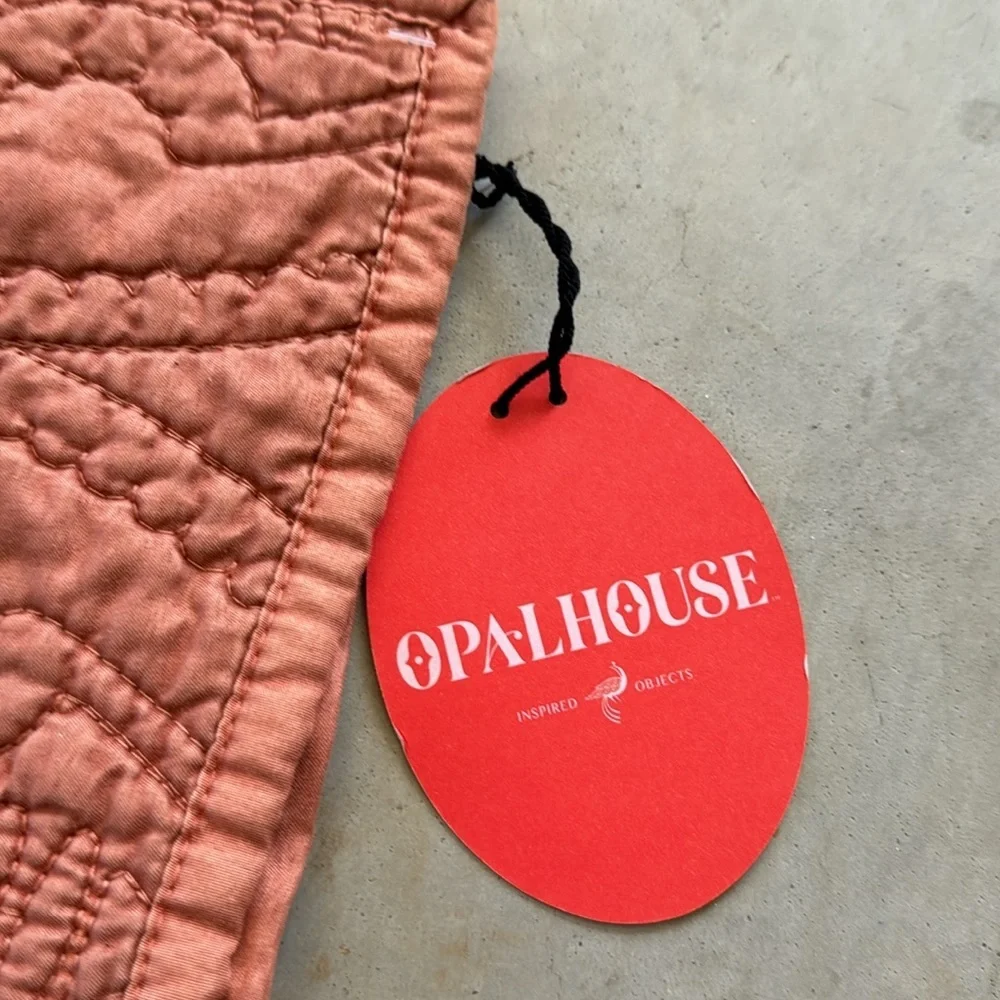 NWT opalhouse medallion stitch quilted king sham